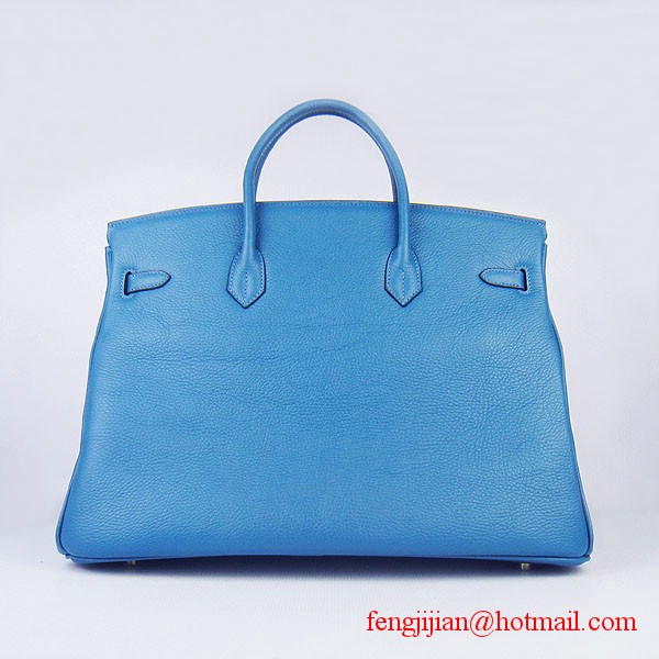 Hermes Birkin 40cm Togo Bag Blue 6099 Hermes Birkin 40cm Togo Bag Blue 6099